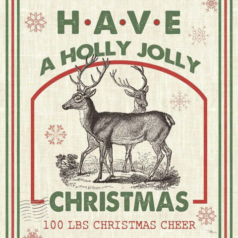 Farmhouse Holiday IV Black Ornate Wood Framed Art Print with Double Matting by Pela Studio