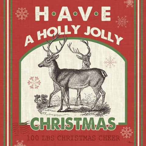 Farmhouse Holiday IV Color White Modern Wood Framed Art Print by Pela Studio