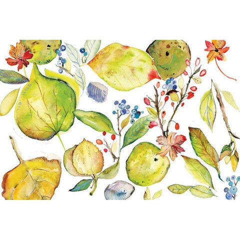 Harvest Rush III Gold Ornate Wood Framed Art Print with Double Matting by Rice, Kristy