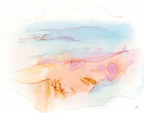 Mist in the Morning Black Ornate Wood Framed Art Print with Double Matting by Averinos, Melissa