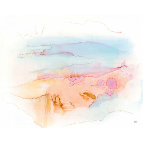 Mist in the Morning White Modern Wood Framed Art Print by Averinos, Melissa