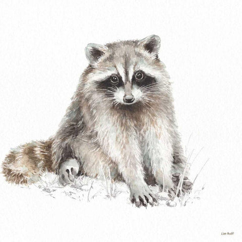 Forest Friends X Black Modern Wood Framed Art Print with Double Matting by Audit, Lisa