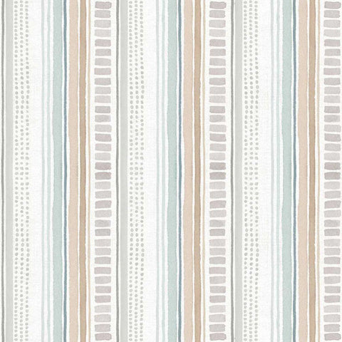 Forest Friends Step 06B White Modern Wood Framed Art Print with Double Matting by Audit, Lisa