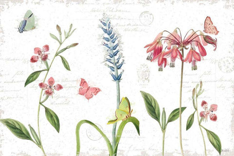 Spring Fields I White Modern Wood Framed Art Print with Double Matting by Pertiet, Katie