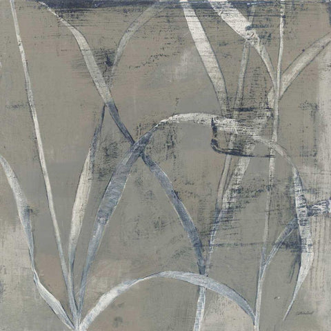 In the Garden II Gray Black Modern Wood Framed Art Print with Double Matting by Lovell, Kathrine