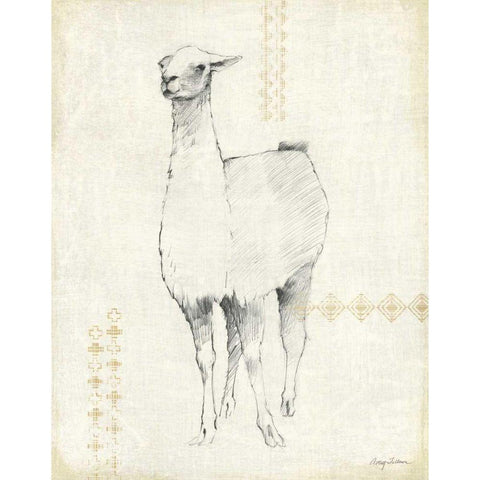 Llama Land XII White Modern Wood Framed Art Print by Tillmon, Avery