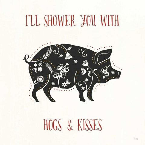 Otomi Farm II White Modern Wood Framed Art Print by Charron, Veronique