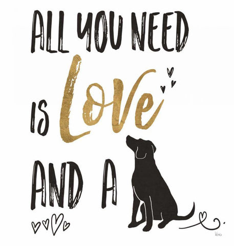 Pet Love II v2 Black Ornate Wood Framed Art Print with Double Matting by Charron, Veronique