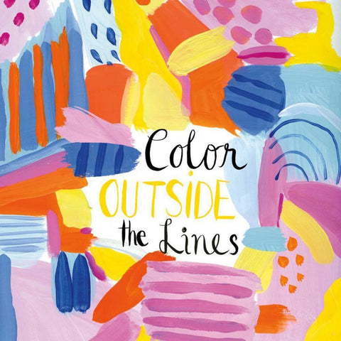 Abstract Affirmations I Black Ornate Wood Framed Art Print with Double Matting by Zaman, Farida