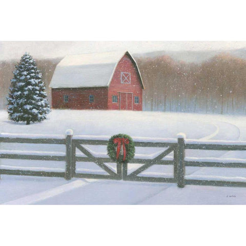 Christmas Affinity VI White Modern Wood Framed Art Print by Wiens, James