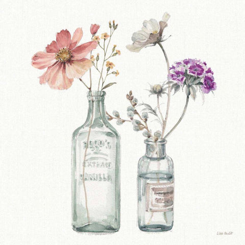 A Country Weekend X v2 with Purple Gold Ornate Wood Framed Art Print with Double Matting by Audit, Lisa