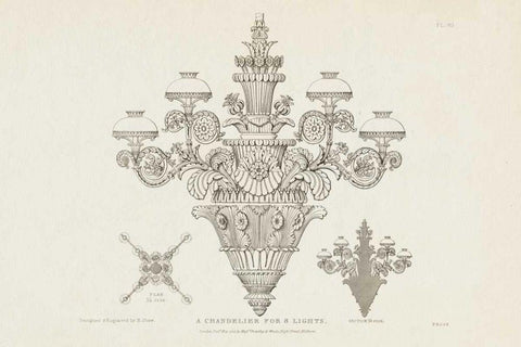 Ornamental Metal Work X Light Black Ornate Wood Framed Art Print with Double Matting by Wild Apple Portfolio