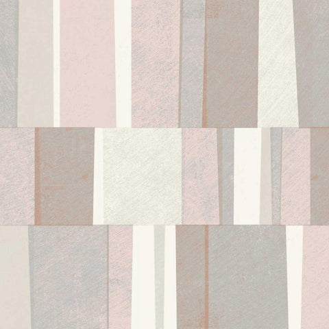 Blush Abstract White Modern Wood Framed Art Print by Mullan, Michael
