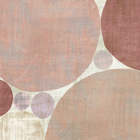 Circulation I v2 Blush Black Modern Wood Framed Art Print with Double Matting by Mullan, Michael