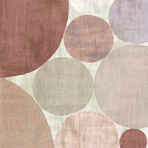 Circulation II v2 Blush Black Modern Wood Framed Art Print by Mullan, Michael