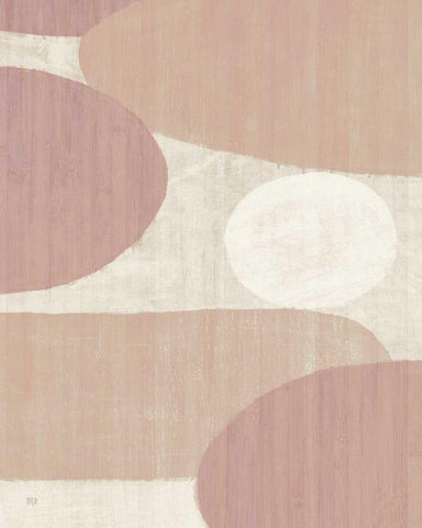 Costa del Sol I Blush Black Ornate Wood Framed Art Print with Double Matting by Mullan, Michael