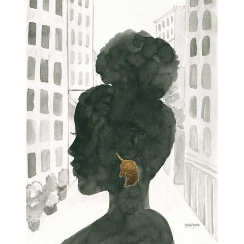 Boss Ladies II White Modern Wood Framed Art Print by Jackson, Jenaya