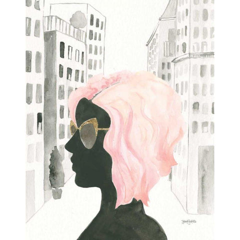 Boss Ladies IV Black Modern Wood Framed Art Print with Double Matting by Jackson, Jenaya