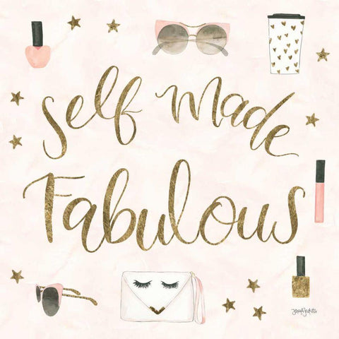 Boss Ladies VIII Pink White Modern Wood Framed Art Print by Jackson, Jenaya