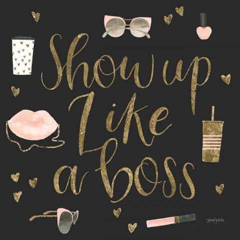 Boss Ladies VII Black White Modern Wood Framed Art Print by Jackson, Jenaya