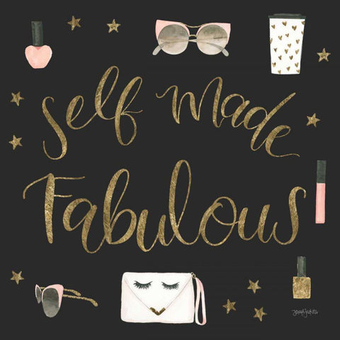 Boss Ladies VIII Black White Modern Wood Framed Art Print with Double Matting by Jackson, Jenaya