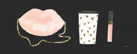 Boss Ladies IX Black Black Ornate Wood Framed Art Print with Double Matting by Jackson, Jenaya