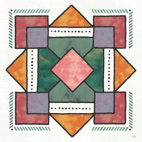 Spectrum VII White Modern Wood Framed Art Print by Aiken, Jess