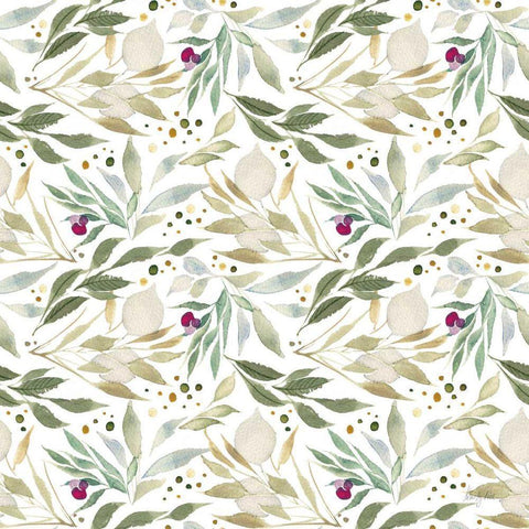 The Joy of White Pattern II White Modern Wood Framed Art Print with Double Matting by Rice, Kristy