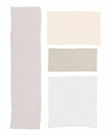 Painted Weaving III Neutral on White White Modern Wood Framed Art Print with Double Matting by Rhue, Piper