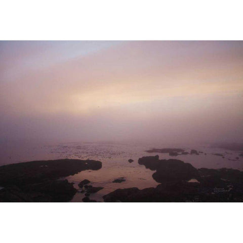 Crescent Bay I Black Modern Wood Framed Art Print by Marshall, Laura