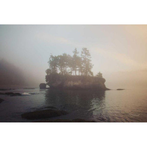 First Light Black Modern Wood Framed Art Print with Double Matting by Marshall, Laura