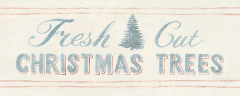 Floursack Holiday V White Modern Wood Framed Art Print with Double Matting by Nai, Danhui