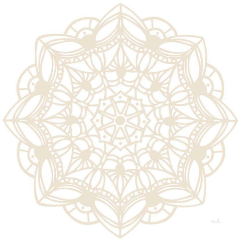 Contemporary Lace Neutral IV Black Ornate Wood Framed Art Print with Double Matting by Hershey, Moira