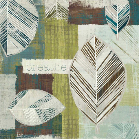 Be Leaves I Black Modern Wood Framed Art Print by Wild Apple Portfolio