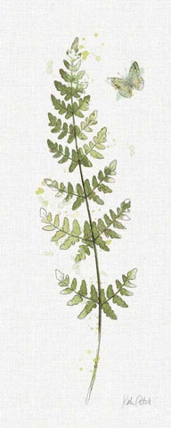In the Forest VIII no distress White Modern Wood Framed Art Print with Double Matting by Pertiet, Katie