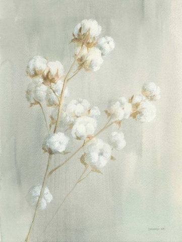 Summer Harvest I White Modern Wood Framed Art Print with Double Matting by Nai, Danhui