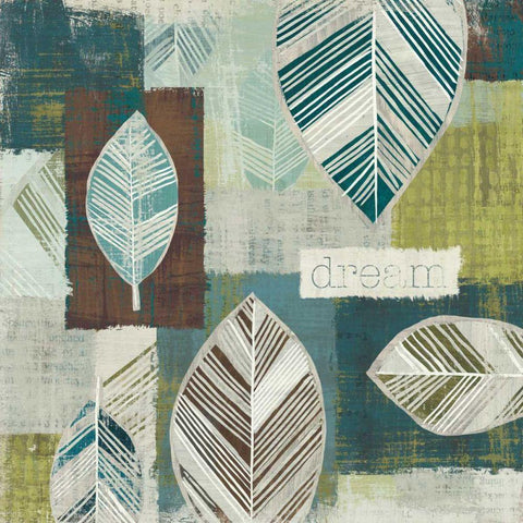 Be Leaves III White Modern Wood Framed Art Print by Wild Apple Portfolio