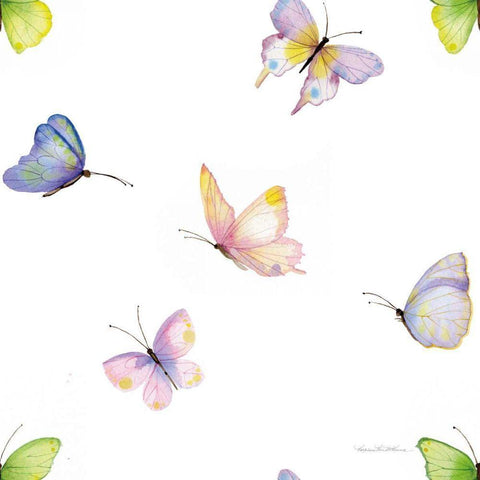 Floral Delight Pattern II Black Modern Wood Framed Art Print by McKenna, Kathleen Parr