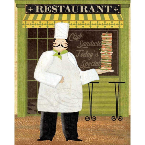 Chefs Specialties II Gold Ornate Wood Framed Art Print with Double Matting by Charron, Veronique
