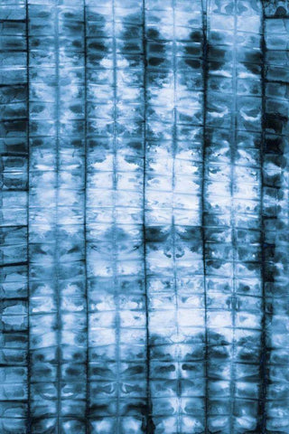 Kanari II Indigo White Modern Wood Framed Art Print with Double Matting by Averinos, Melissa