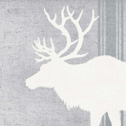 Woodland Animal II Black Modern Wood Framed Art Print by Wild Apple Portfolio