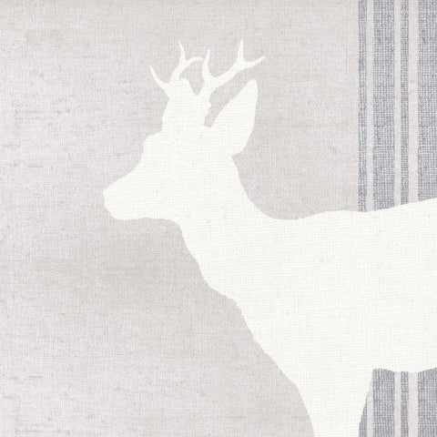 Woodland Animal IV White Modern Wood Framed Art Print by Wild Apple Portfolio