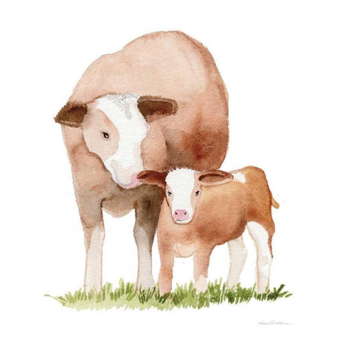 Life on the Farm Animal Element I Black Modern Wood Framed Art Print by McKenna, Kathleen Parr