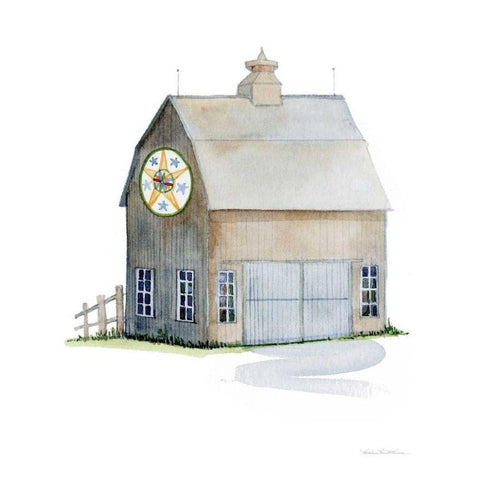 Life on the Farm Barn Element IV Black Modern Wood Framed Art Print by McKenna, Kathleen Parr