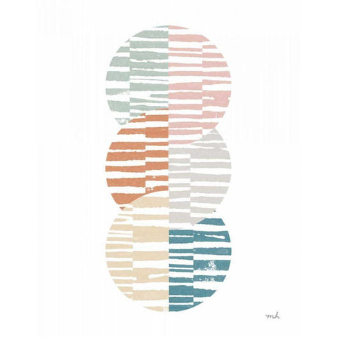 Meditate I White Modern Wood Framed Art Print by Hershey, Moira