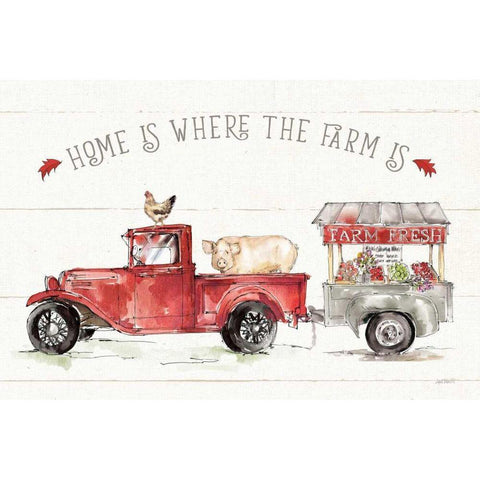 Country Life I White Modern Wood Framed Art Print by Tavoletti, Anne