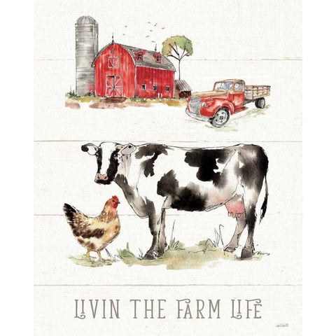 Country Life III White Modern Wood Framed Art Print by Tavoletti, Anne