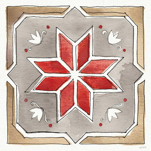 Country Life X Black Ornate Wood Framed Art Print with Double Matting by Tavoletti, Anne