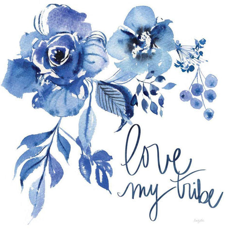 Delft Delight III White Modern Wood Framed Art Print by Rice, Kristy