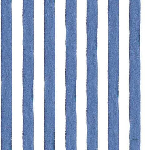 Delft Delight Pattern II White Modern Wood Framed Art Print with Double Matting by Rice, Kristy